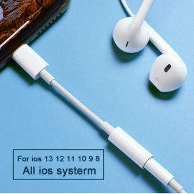Acheter Adaptateur de casque et haut-parleur de voiture, câble Jack Aux de  3.5mm pour iPhone 13 12 11 Pro XS, câble séparateur Audio pour iOS 14  ci-dessus