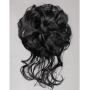 Chignon de cheveux court bouclé synthétique