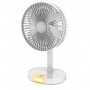 VENTILATEUR DE BUREAU PORTABLE 3 VITESSES - BATTERIE 3 000MAH - PLATINET