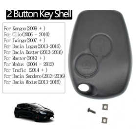 Coque de clé télécommande pour Renault Trafic Twingo Master Modus Logan...