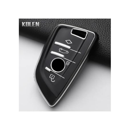 Étui pour clé de voiture en TPU, pour BMW