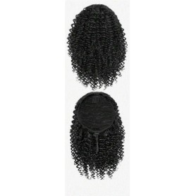 chignon afro bouclé