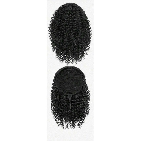 chignon afro bouclé