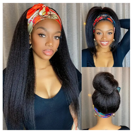 Perruques bandeau européennes et américaines, perruques bandeau Yaki pour femmes