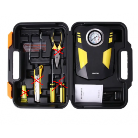 Compresseur d'air portable pour voiture + kit réparation pneus