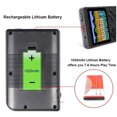 Mini Console de jeu vidéo rétro Portable, lecteur de jeu Portable 8 bits, 500 jeux