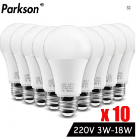10 pièces ampoule LED lampes E27 AC220V 240V lampe ampoule à LED de puissance réelle  6W