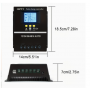 1pc Contrôleur de Charge Solaire MPPT  12V/24V/36V/48V 100A