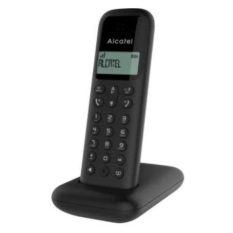 ALCATEL Téléphone fixe D285 SOLO Noir sans fil dect solo écoute amplifiée