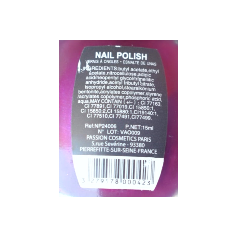 Lovely pop cosmétics vernis à ongle 15ml