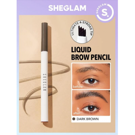SHEGLAM Crayon a sourcils liquide Feather Better - Dark Brown