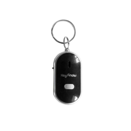 Localisateur de clé LED, 1 pièce, alarme de contrôle du son, Anti-perte, localisateur de clé, traqueur avec porte-clés